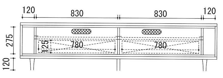 200テレビローボード