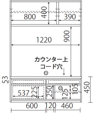 126テレビボードA 板扉