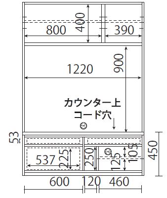 126テレビボードA ガラス扉