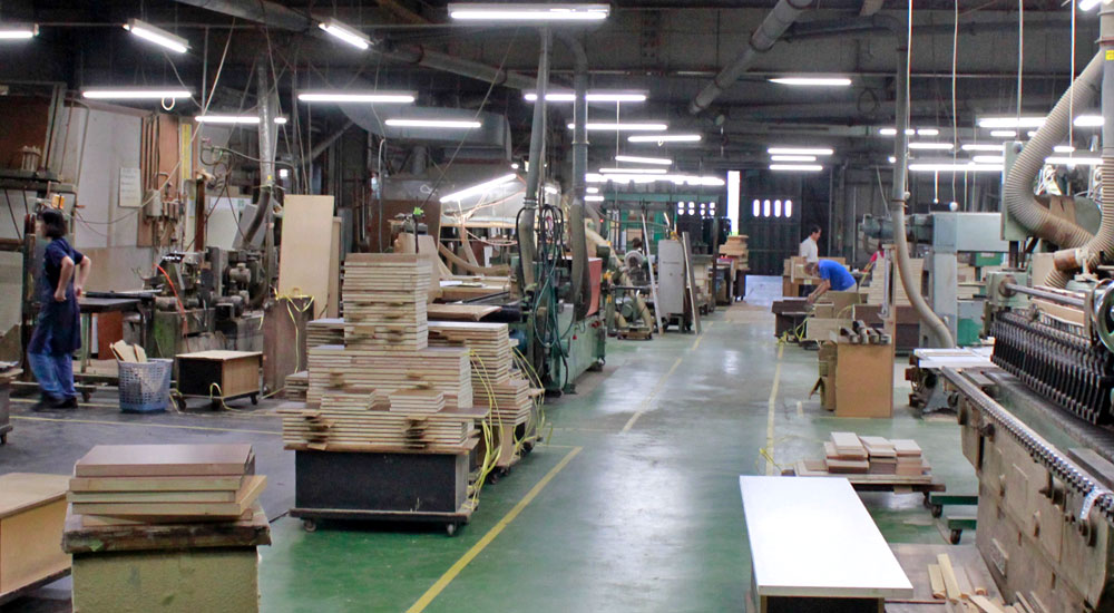 家具の工場